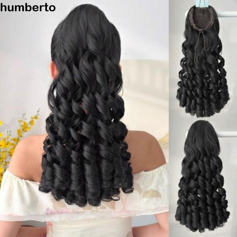 HUMBERTO Princess Curly Puff Ponytail, Fluffy Ponytail Extension ...
