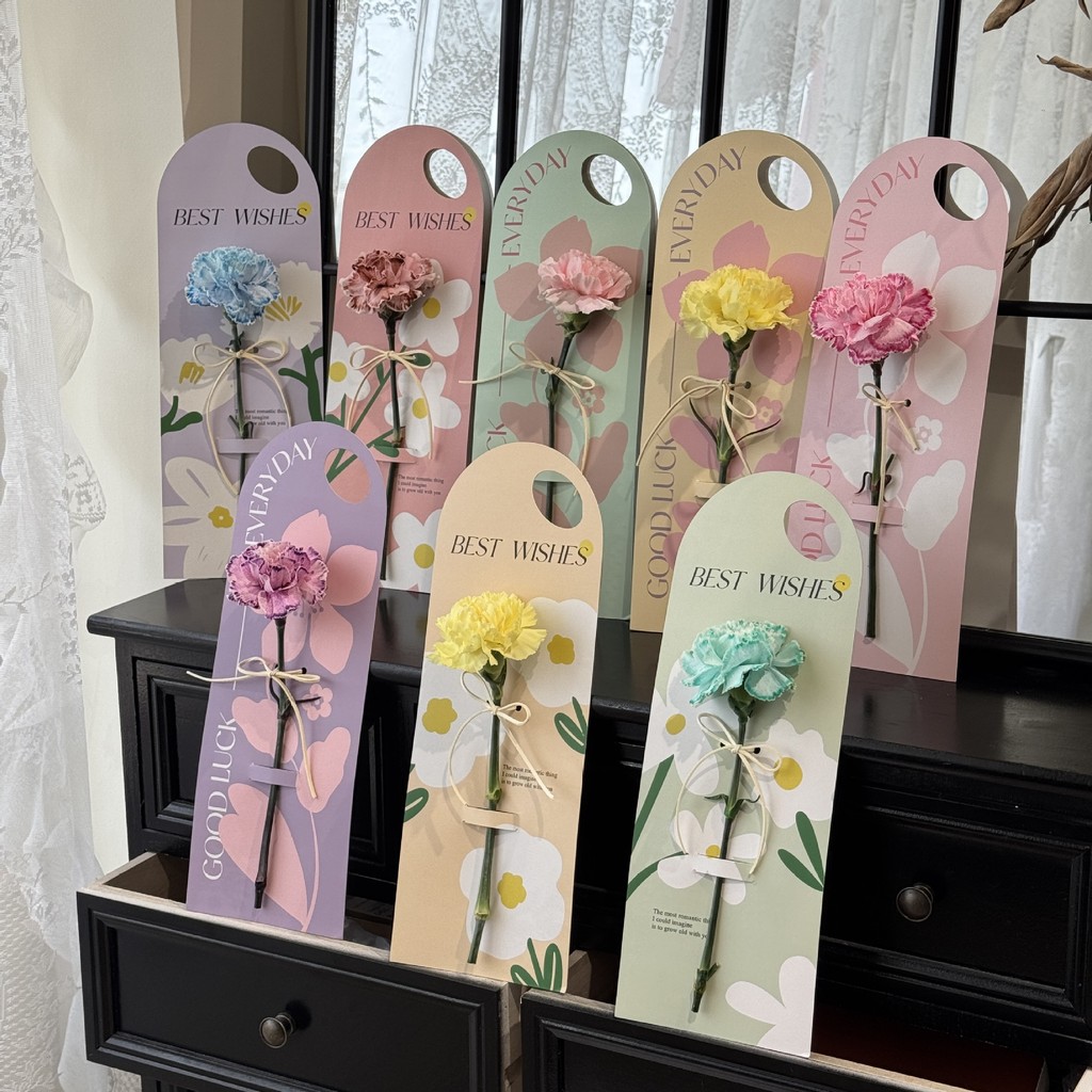Mother's Day Single Flower Box Flower Portable Flower Card diy Bouquet ...
