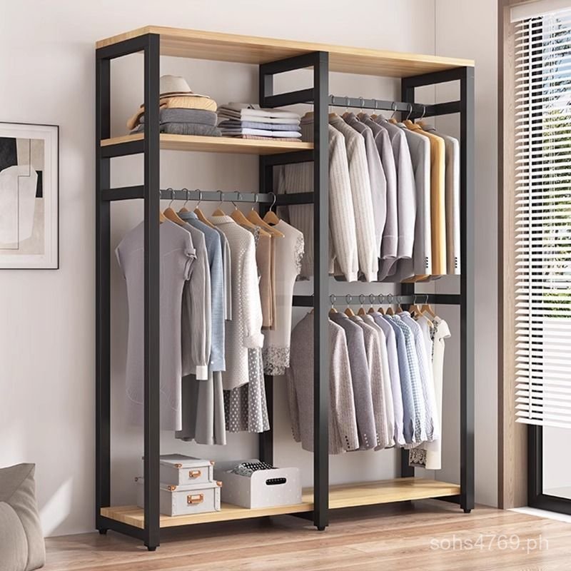 Open-Type Clothes Rack Hat Rack Factory Vertical Bedroom Wardrobe Multi ...
