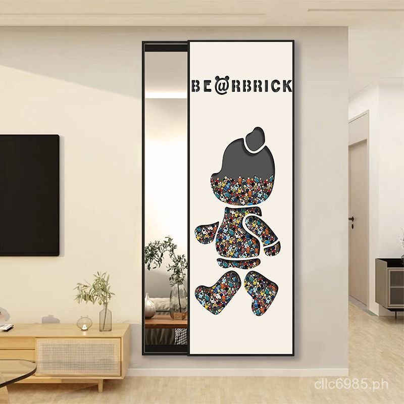Fitting room entrance mirror, dressing mirror, full-body decorative ...