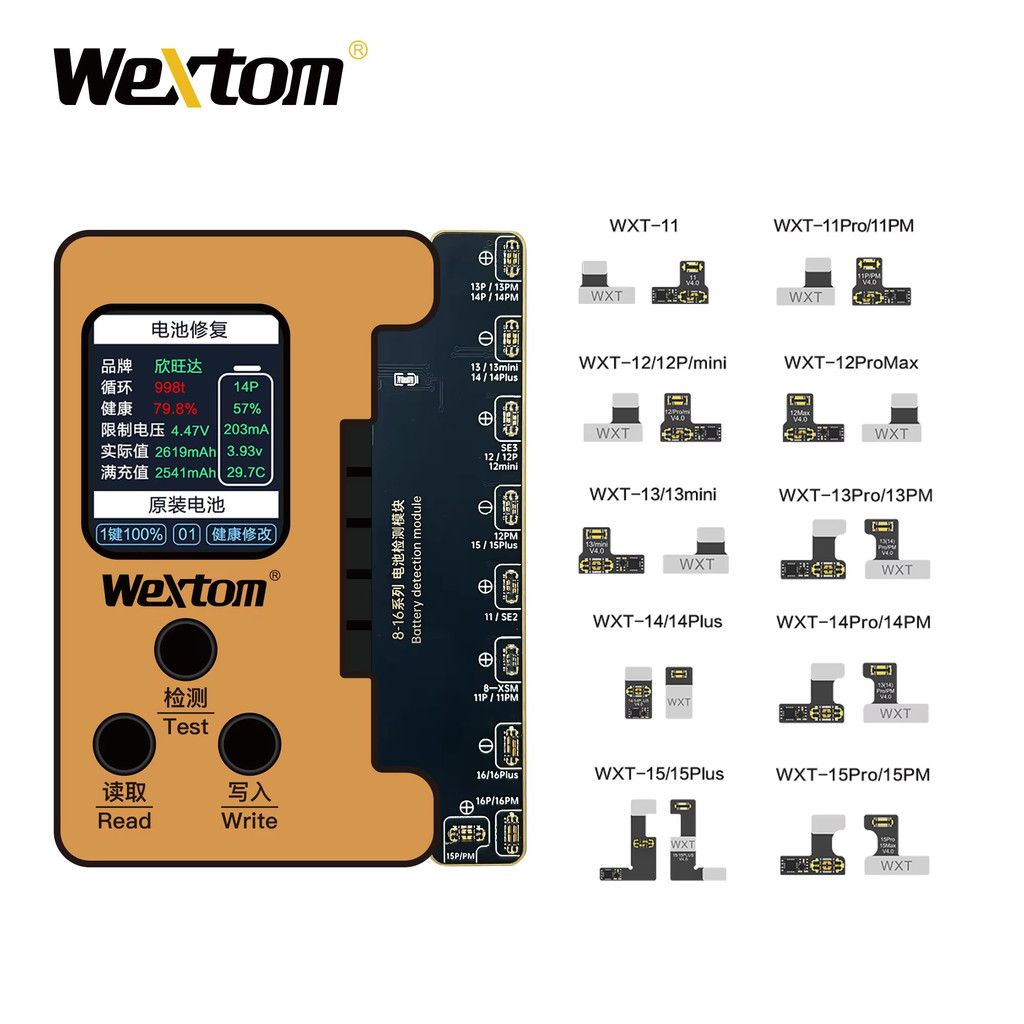 Wextom Tag-on External Battery Repair Flex Cable Programmer For iPhone ...