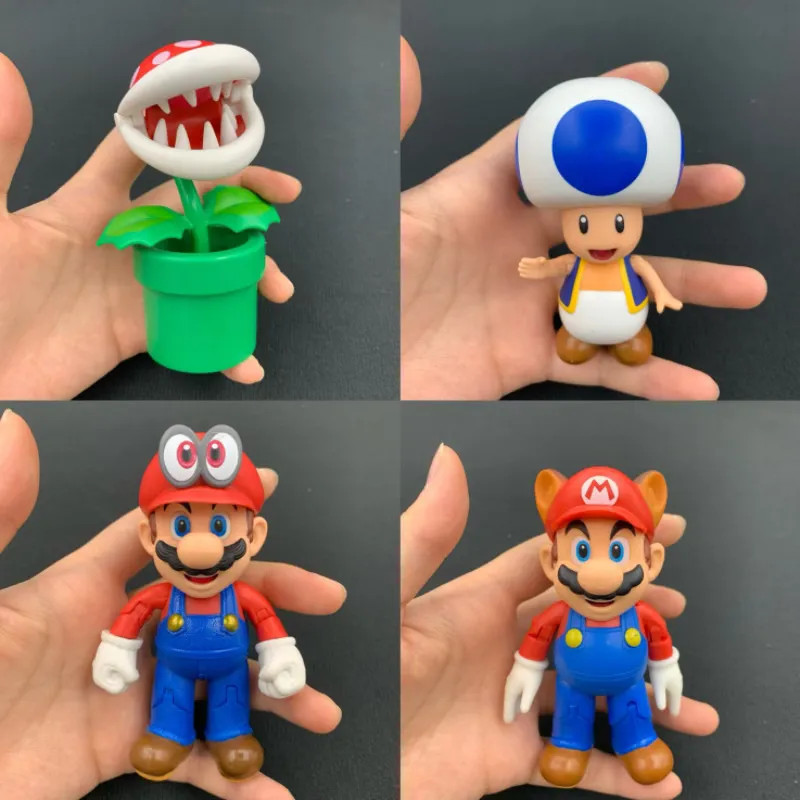Super Mario action figure Piranha Joint Movable figure Ornament Model ...