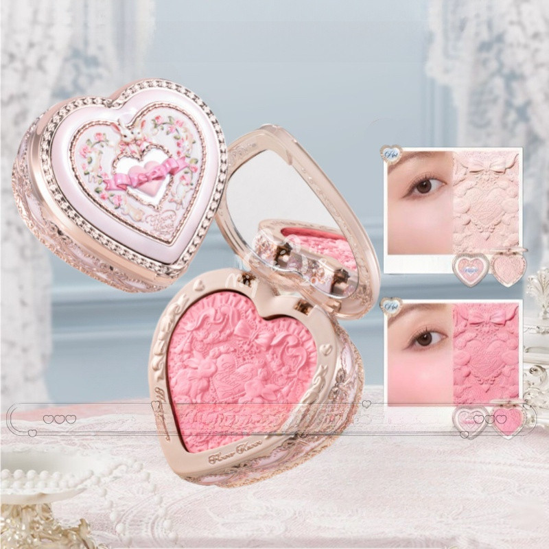 FLOWER KNOWS Blush Rabbit Garden Series Quick-Dry Blush Embossed Matte ...