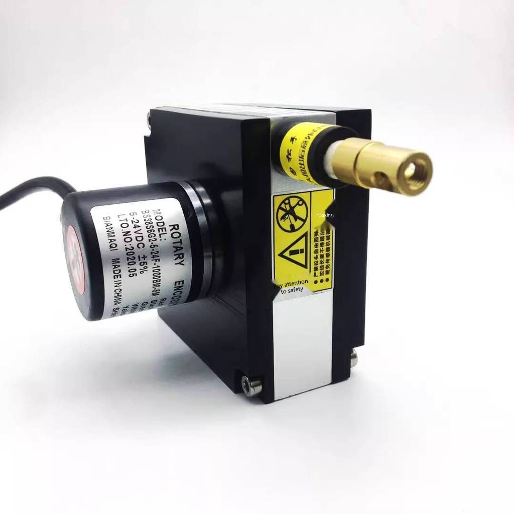 ROTARY ENCODER Pull Wire Displacement Sensing Encoder Gate Distance ...
