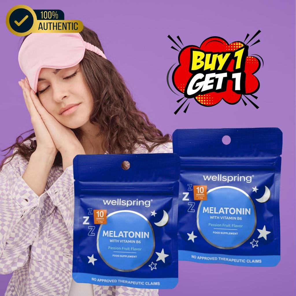 Buy1take1 Wellspring Melatonin Gummies with Vitamin B6 for Good Sleep ...