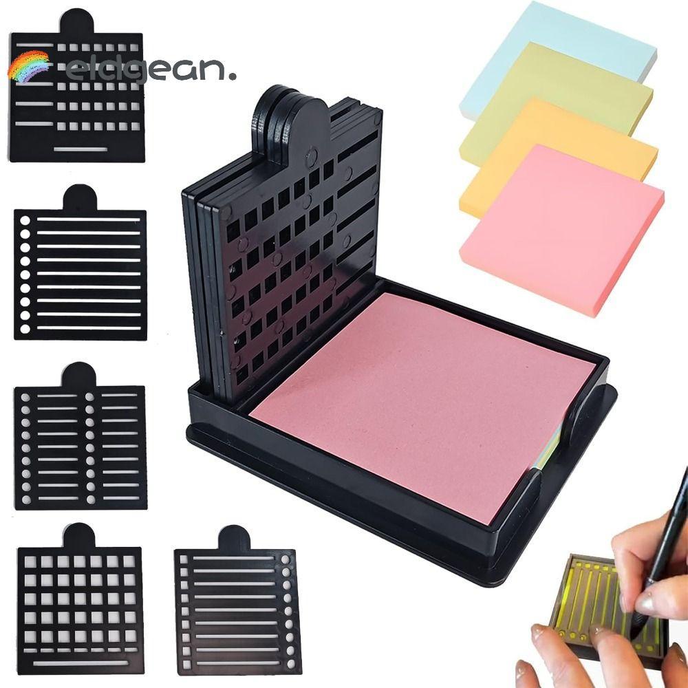 ELDGEAN Sticky Note Stencil, Sticky Note Organizer Dispenser Sticky ...