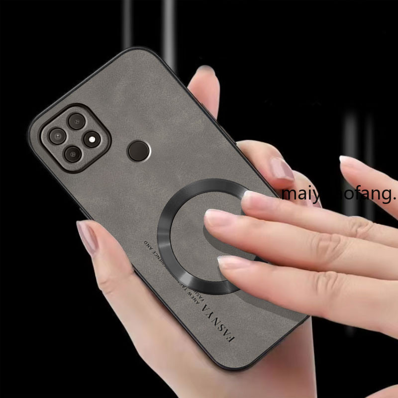 Casing oppo a15 oppo a15s oppo a35 Phone case Anti vibration magnetic ...