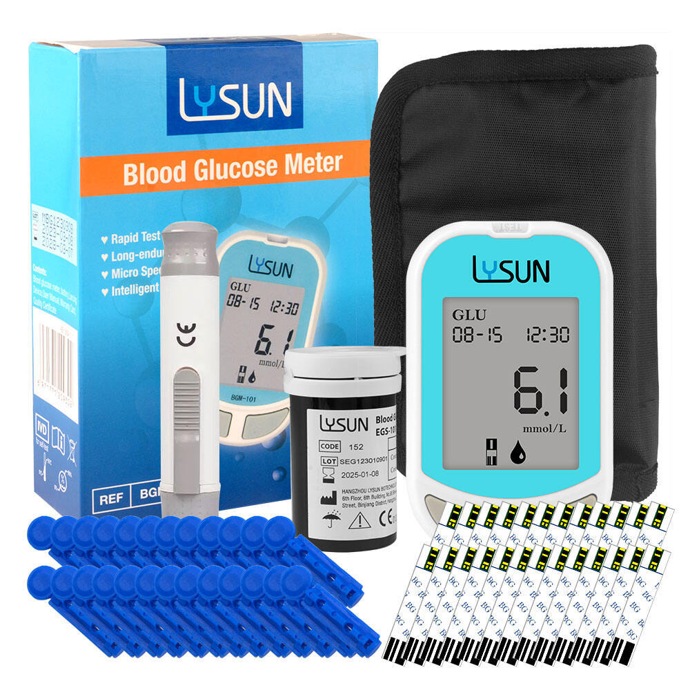 Fast and Accuracy Blood Glucose Monitor Test Kit, Diabetes Testing Kit ...