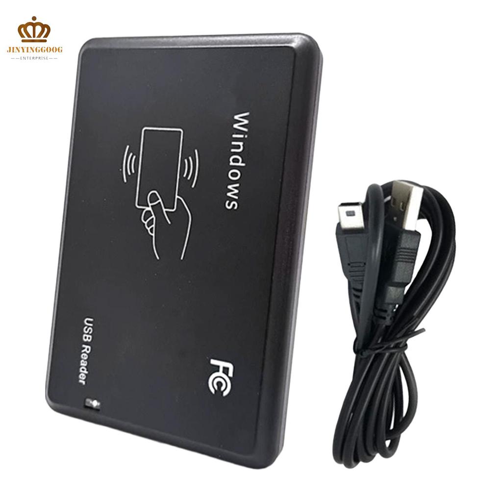 USB ID Card Reader Plug and Play RFID Reader/Writer for Access Cards ...