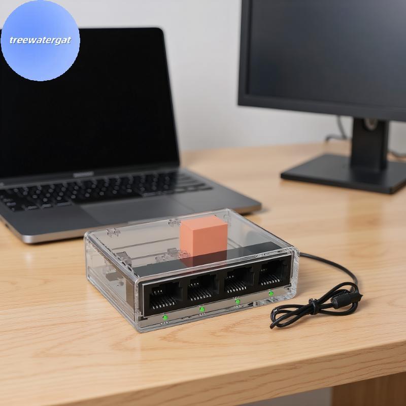 TEGAT 1000Mbps 5 Port Ethernet Gigabit Ethernet Smart Switcher RJ45 Hub ...