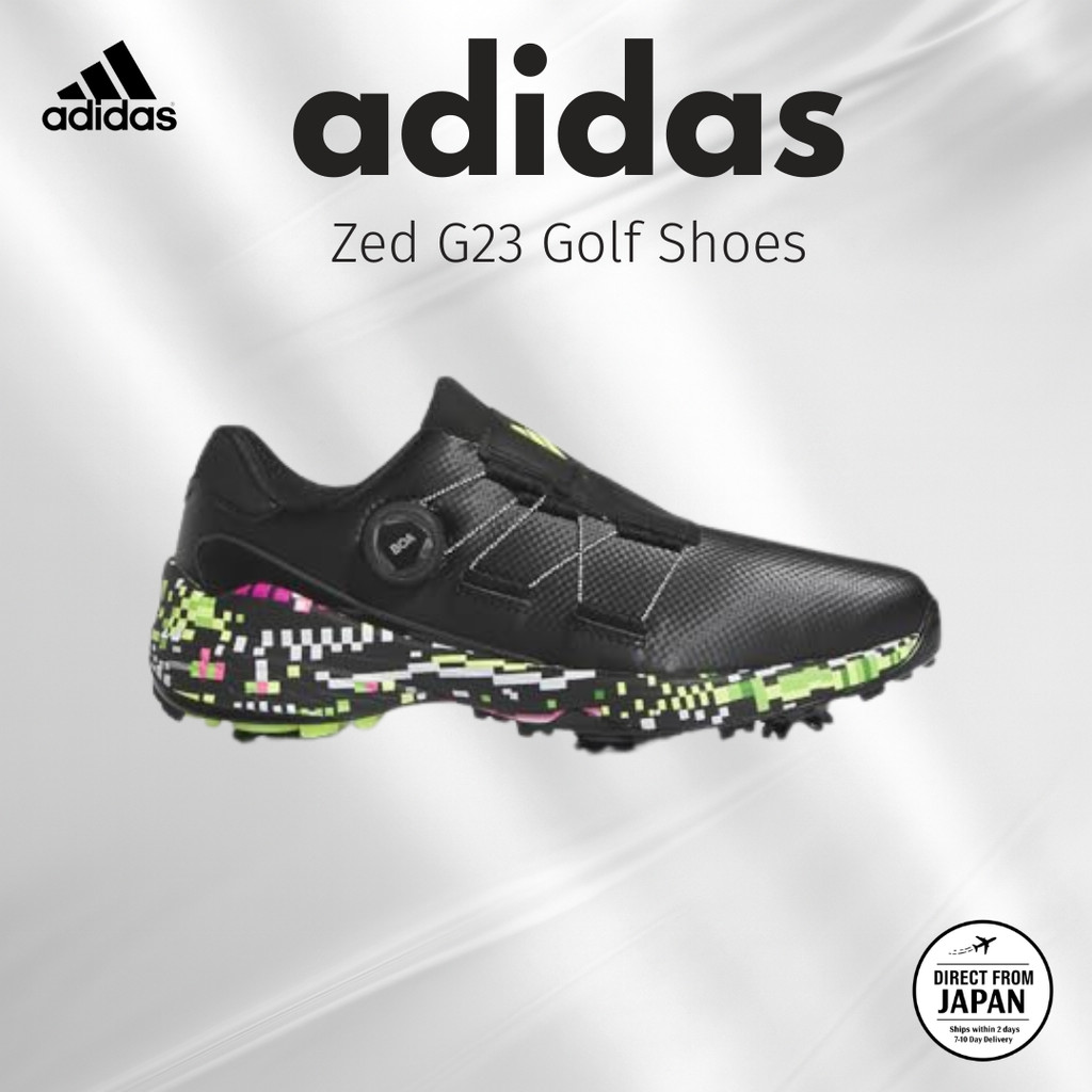 Adidas Golf Golf Shoes ZG23 Boa Glitch Core Black/Lucid Lemon
