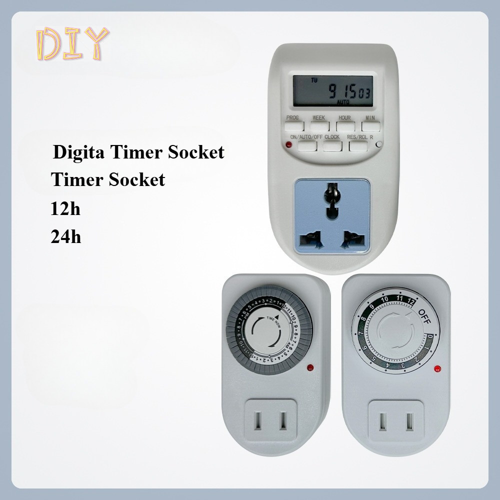 Hydropure Timer Switch Socket Ebike 12 hrs 24 hrs Mechanical Countdown ...