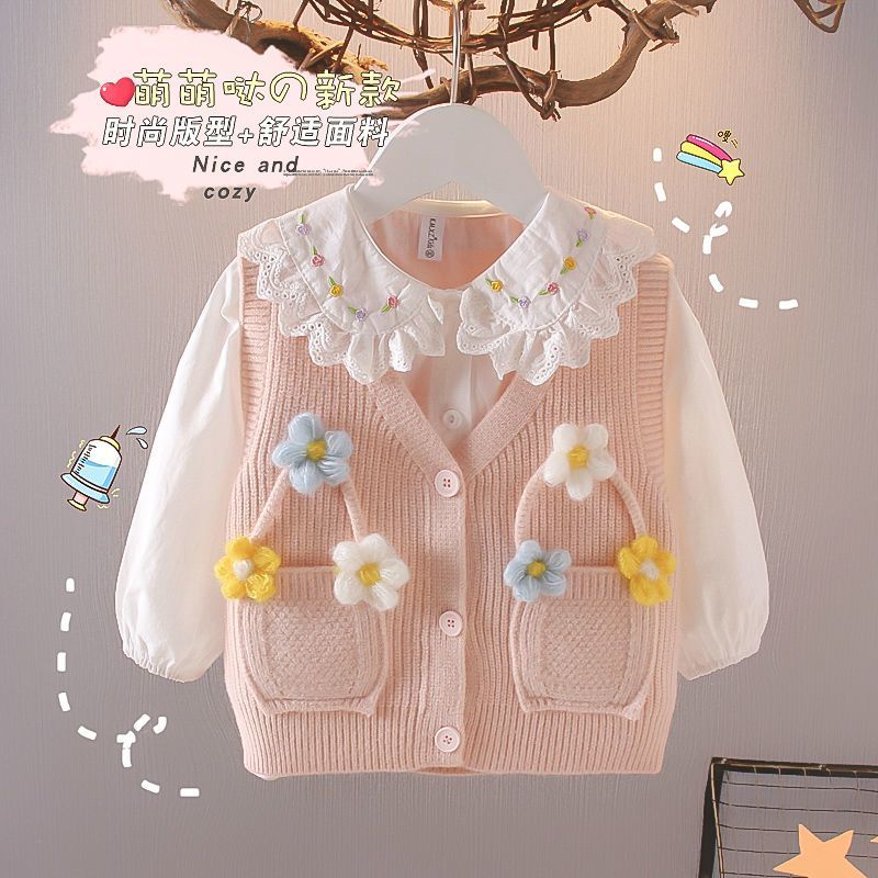 Children's Vest New Style Baby Girl Spring Autumn Clothes Girls Vest ...