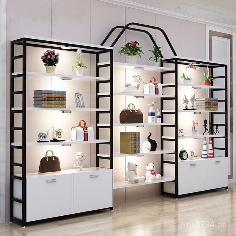 Multi-layer Shelf Display Rack Courtyard Display Cabinet Cosmetics ...