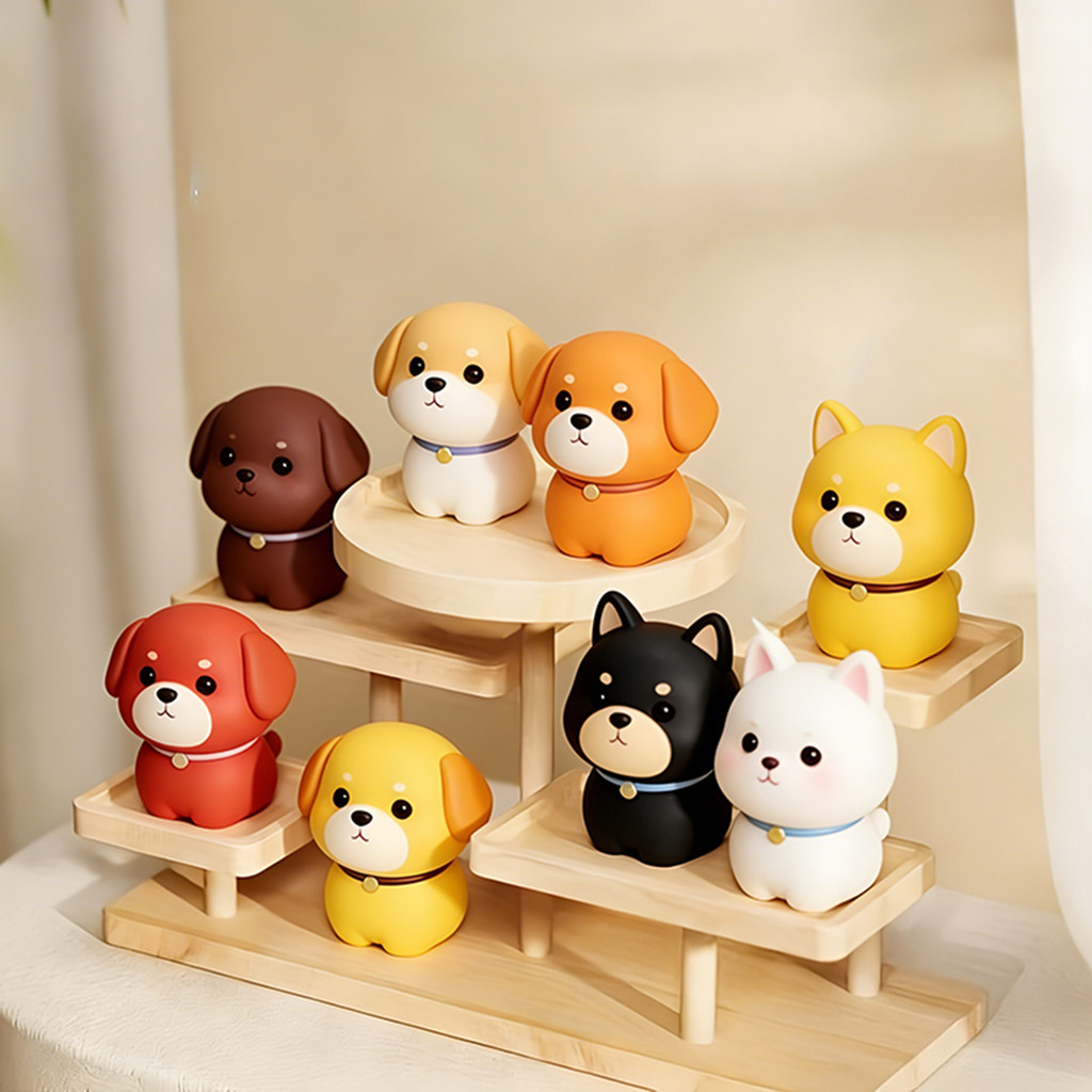 Wooden multi-tiered display shelf, wooden display stand, wooden shelf ...