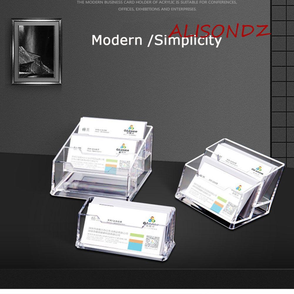 ALISONDZ Muiltifunction Cards Display Stand Transparent Business Card ...