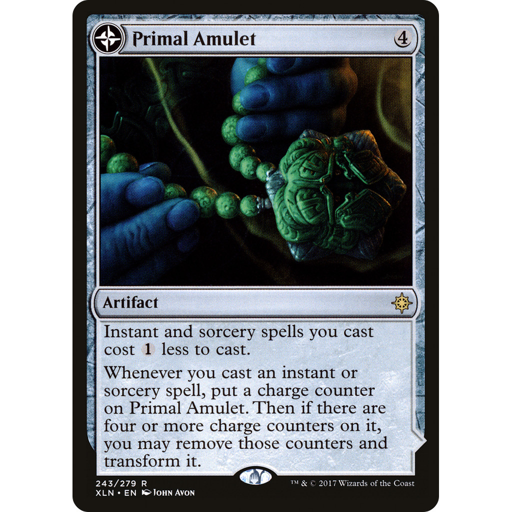 Primal Amulet // Primal Wellspring [Ixalan Prerelease Promos]