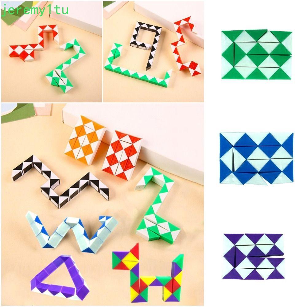 JEREMY Magic Snake Cube, Folding Detachable 24 Speed Magic Snake Ruler ...