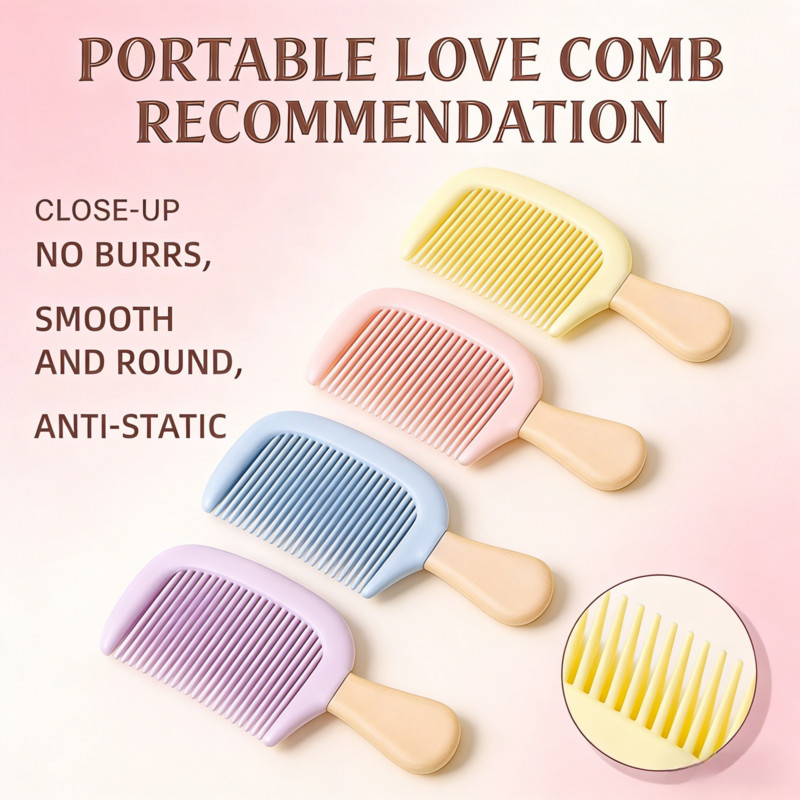5PCS/10PCS Small Cartoon Colorful Portable Thickened Hair Brushes ...