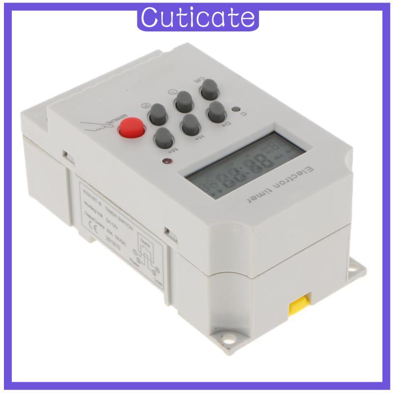 [CUTICATE] 12V LCD Programmable Digital Relay Electronic Timer Switch ...