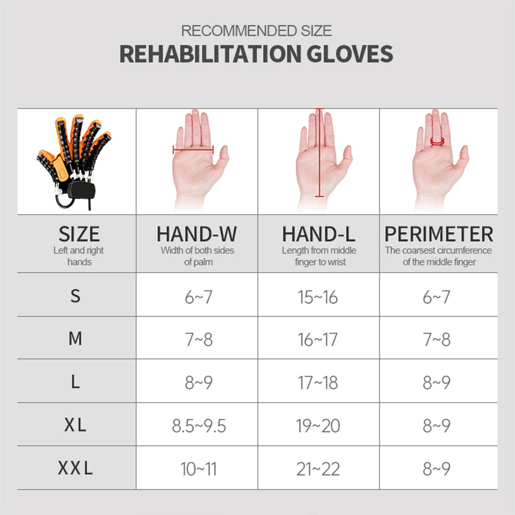 ღ Rehabilitation Robot Glove Hand Exerciser Finger Training Glove for ...