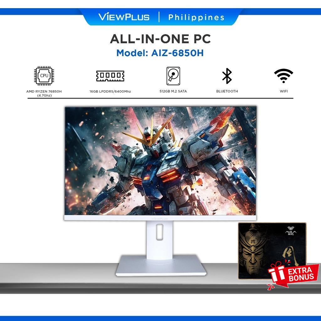 Viewplus 24 inch All-in-One PC With AMD Ryzen 7PRO-CPU 16GB-RAM 512GB ...