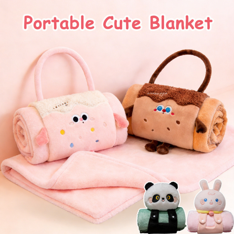 2 In 1 Creative Cartoon Pillow with Blanket Quilt Office Nap Travel ...