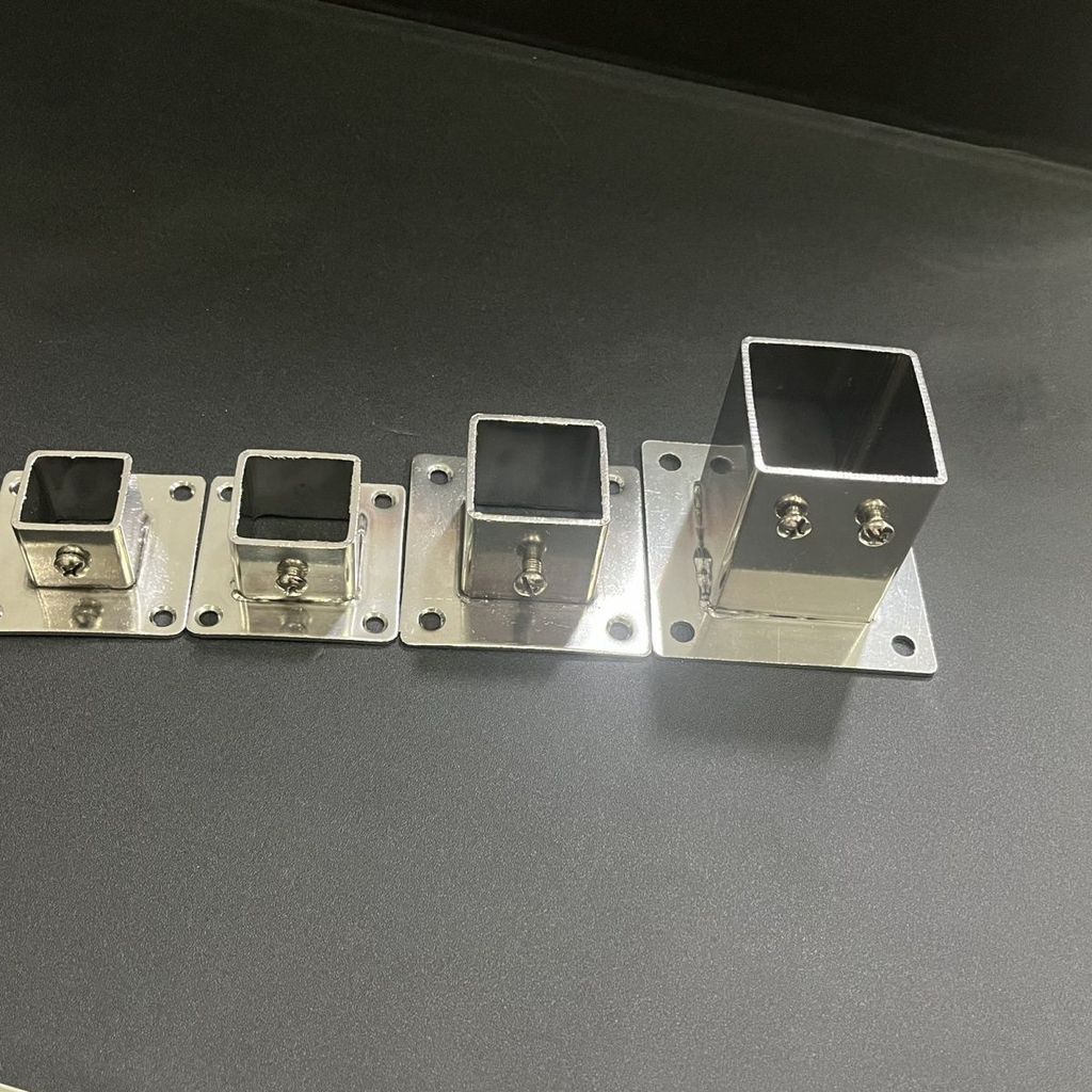 Stainless steel square tube flange base, galvanized square tube fixed ...