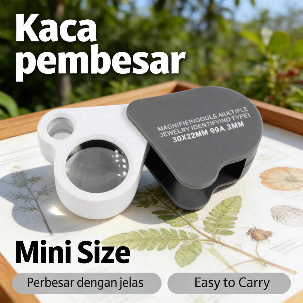 50X Microscope 2 In 1 Loupe Mini Glass Jewelry Check For 30X | Shopee ...