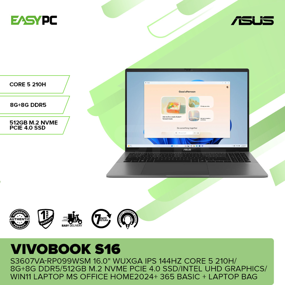 EasyPC | Asus Vivobook S16 S3607VA-RP099WSM 16.0