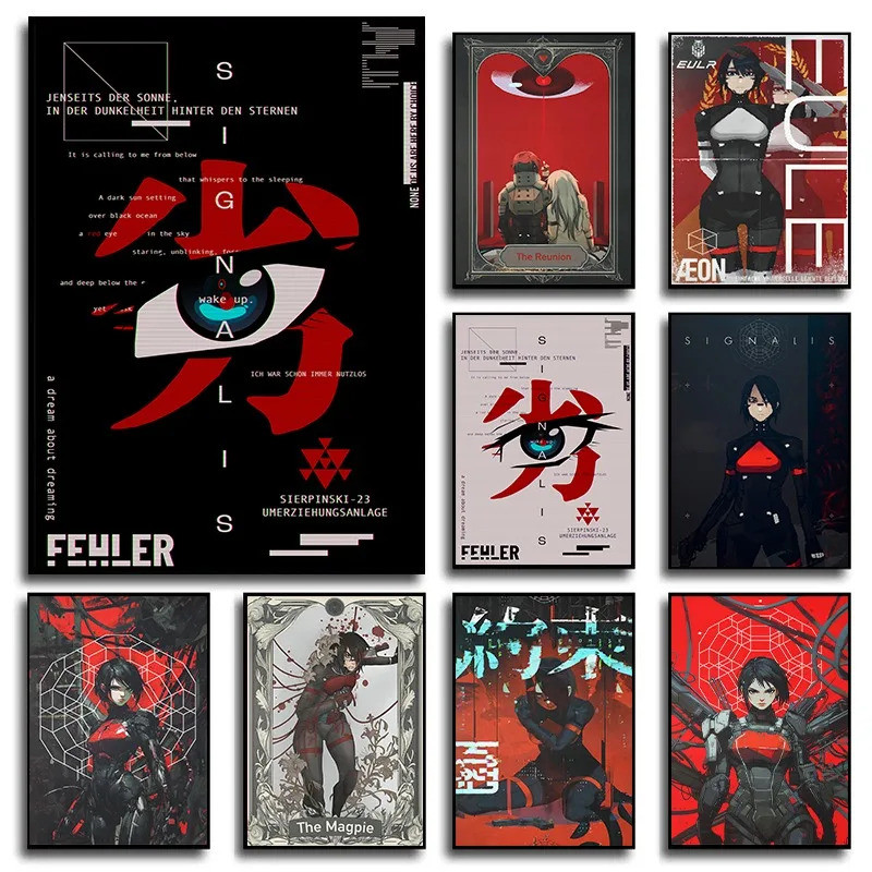 Signalis Survival Horror Indie Game Poster Vintage Tarot Cards Artwork ...