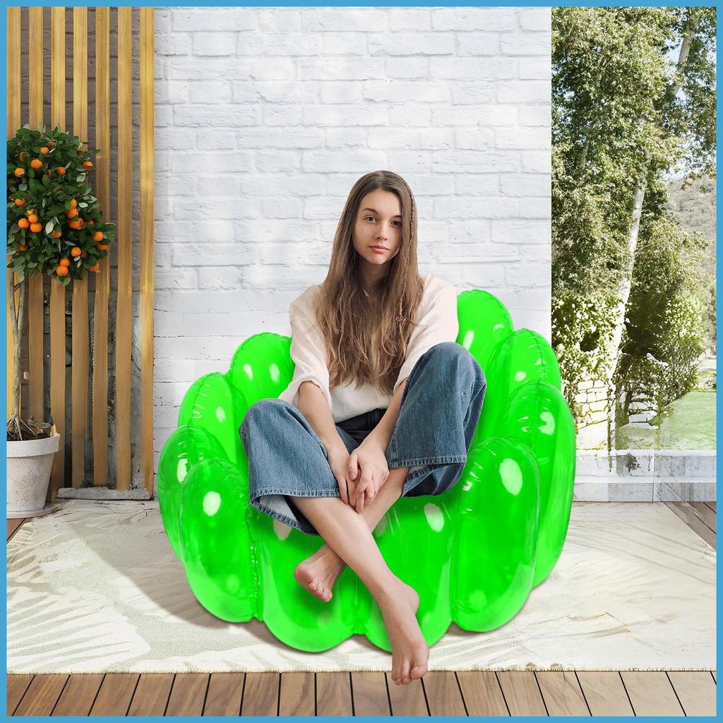 Clear Inflatable Chair PVC Clear Jelly Inflatable Chairs Blow Sofa Seat ...
