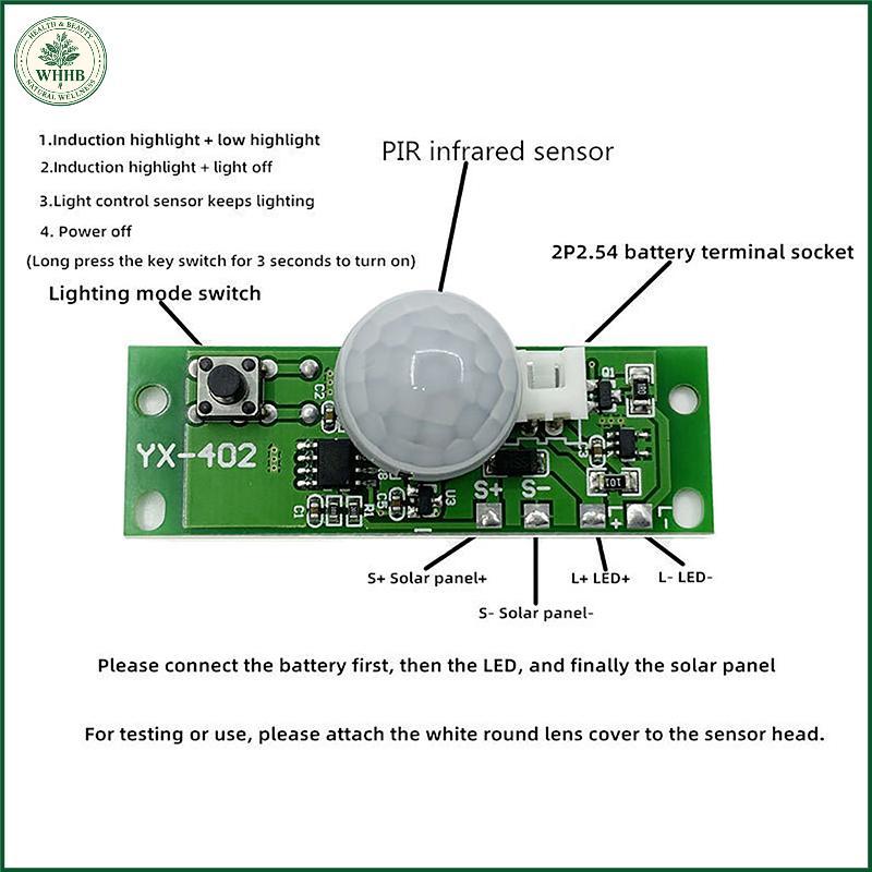 SYM22 1Pc 3.7V DIY Solar Lamp Board Control Sensor Night Light Module ...