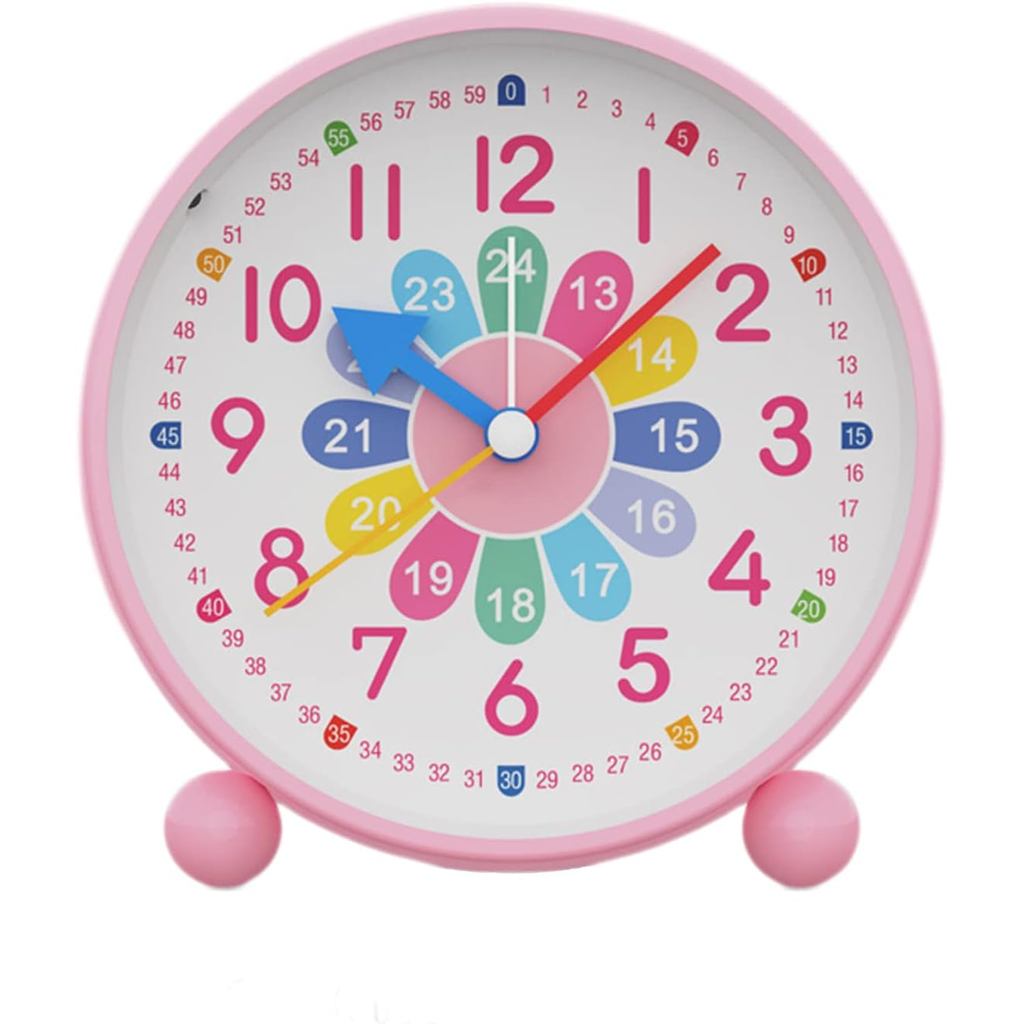 HOTIYOK Telling Time Teaching Clock for Nursery Kids Learning Alarm ...