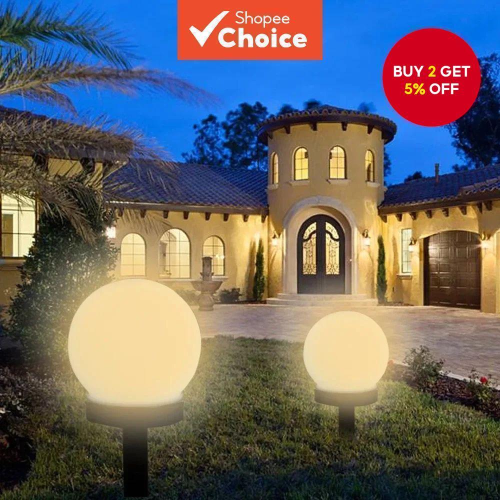 1/3PC Solar Powered LED Bulb Lamp Energy Light Waterproof Outdoor ...
