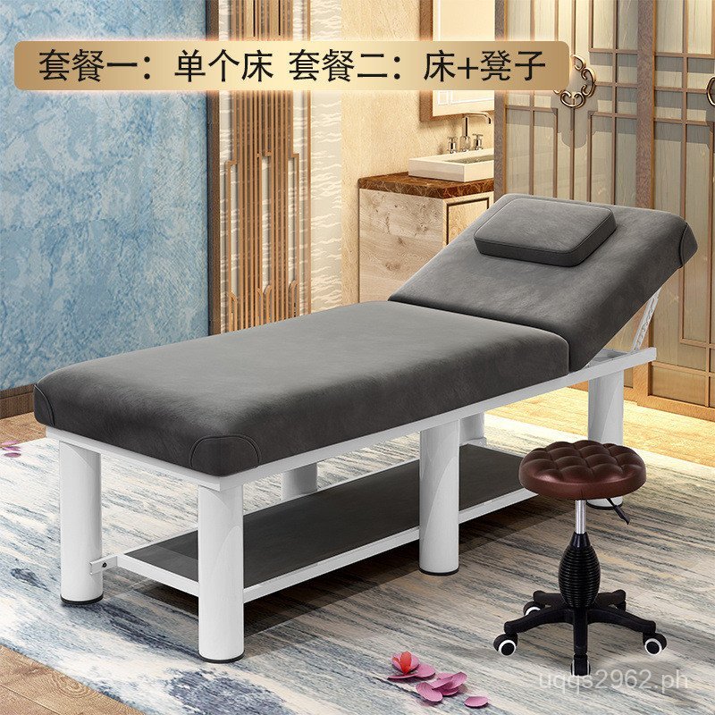 Embroidered Bed Bed Pattern Massage Bed Therapy Beauty Salon Bed ...