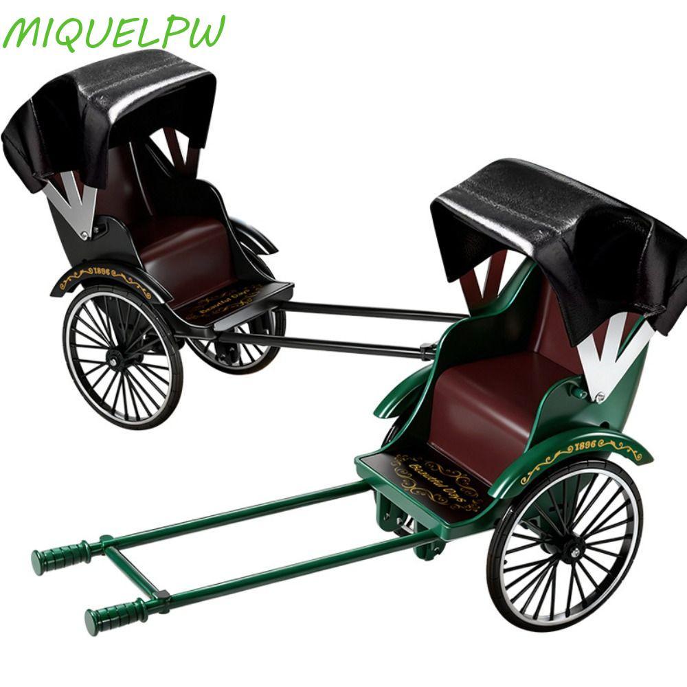 MIQUELPW Human-Powered Rickshaw Model, Vintage Classic Handmade DIY ...