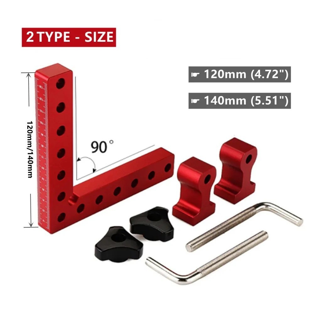 COD 90 Degree Positioning Squares Right Angle Clamps for Woodworking ...