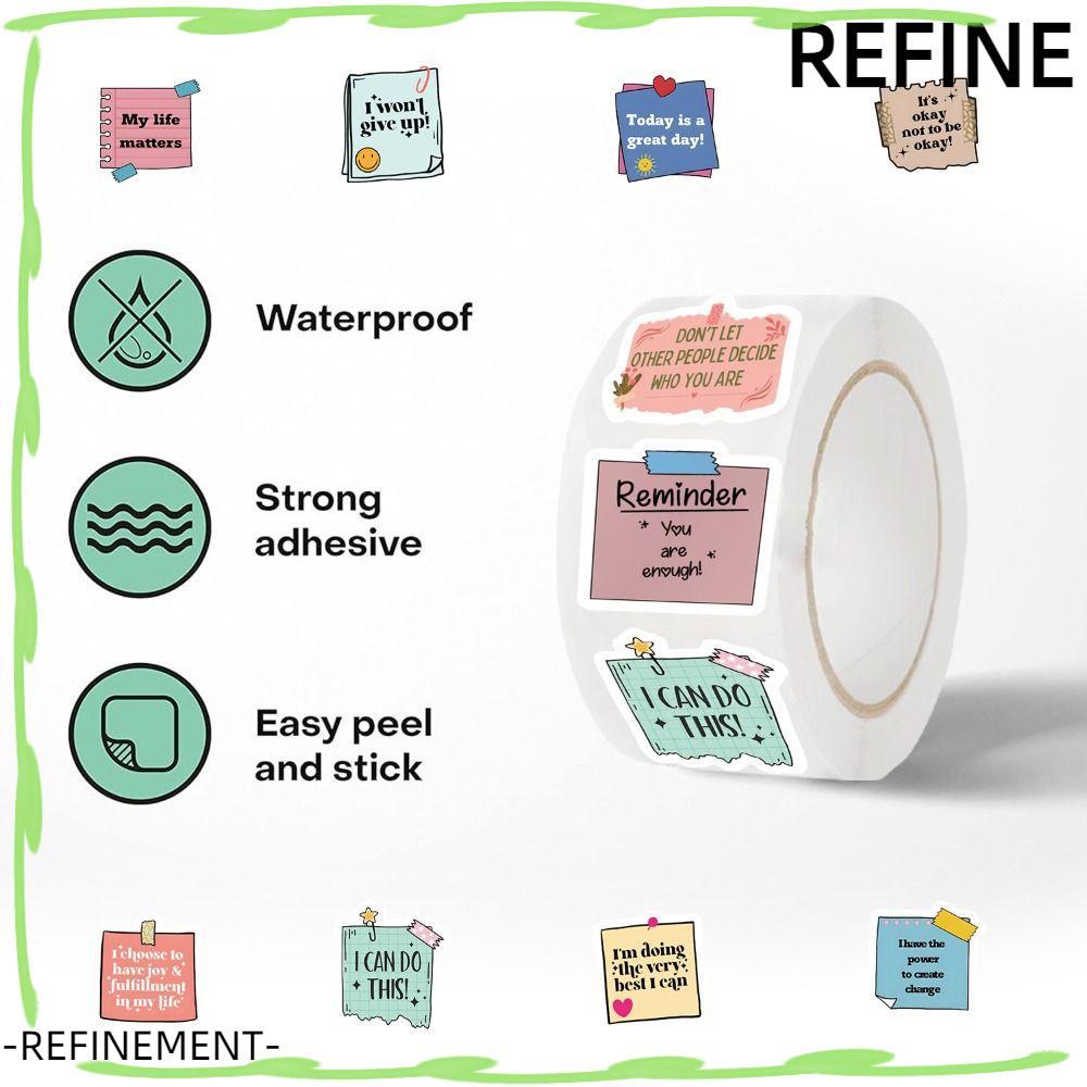REFINEMENT 500pcs Reward Stickers, Motivational Cute Encourage Sticker ...