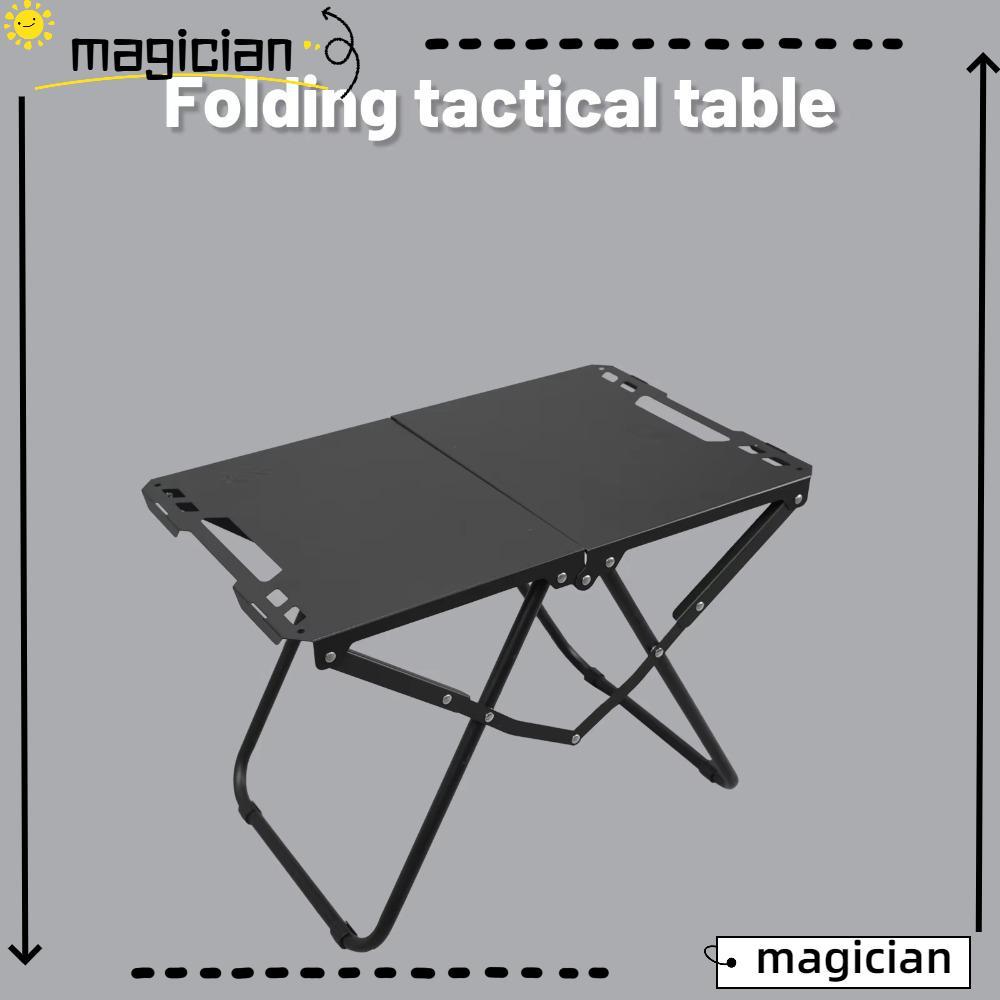 MAGICIAN Camping Table, Heavy Duty Edge Hollowing Portable Table, High ...