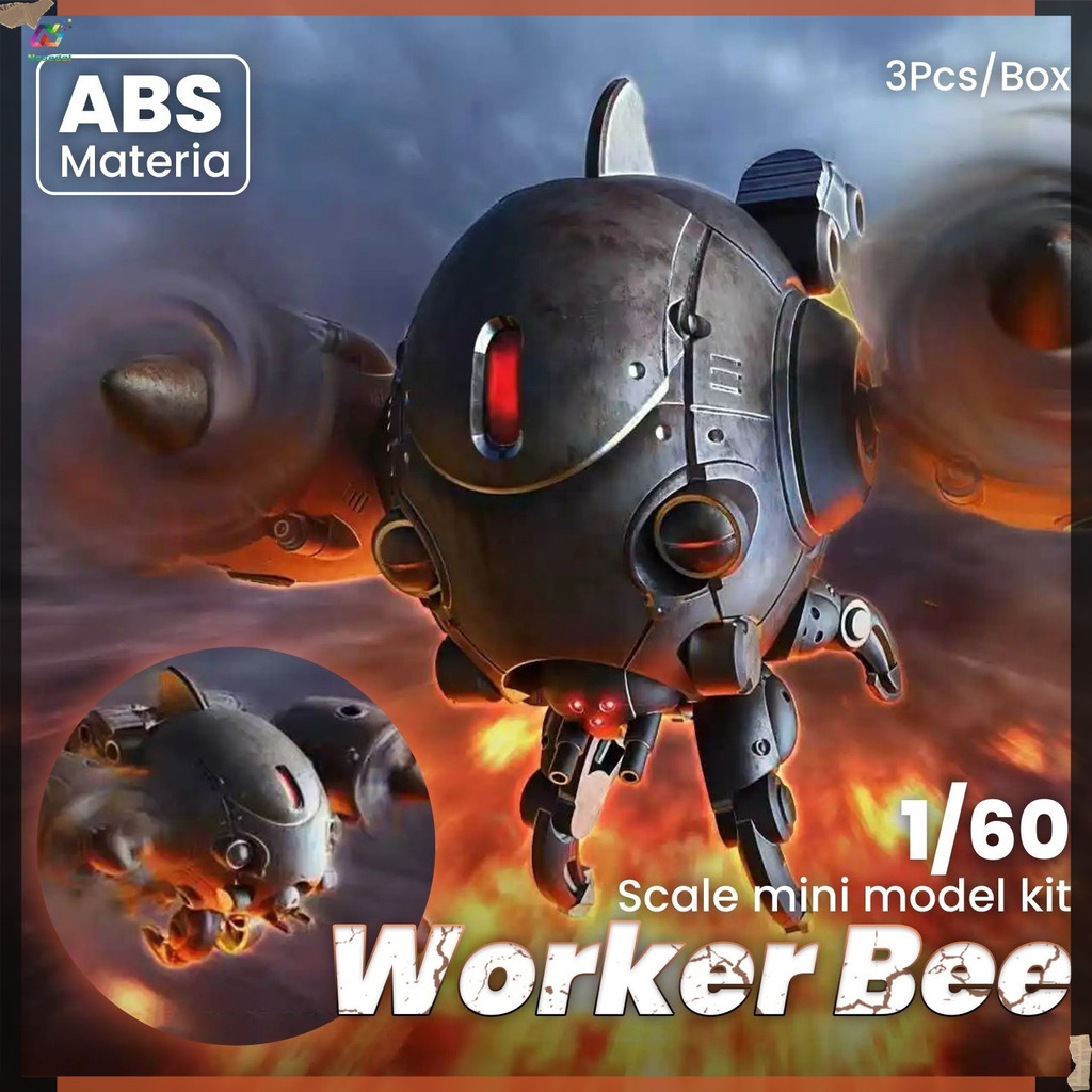 3pcs/Box Sheik Mainland 3MIN Plan 1/60 Scale Worker Bee Fighter ...