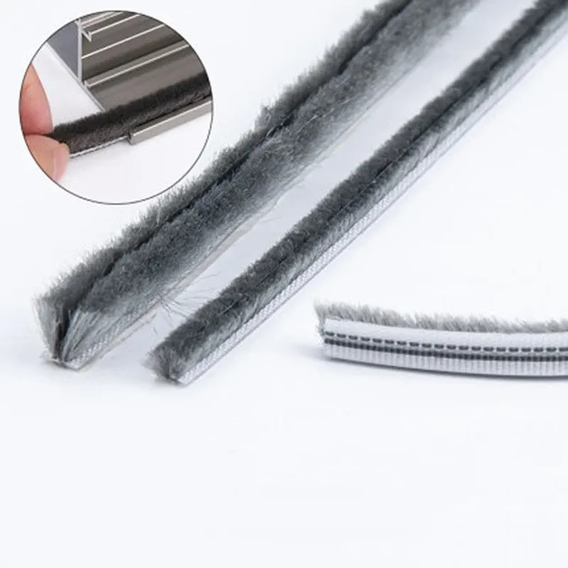 LY 10M Door Window Sealing Strip Soundproof Brush Seal Elastic Straight ...