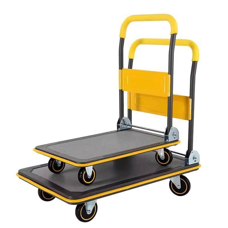 Silent Flatbed Cart Folding Hand Truck Movable Cart Handcart Moving ...