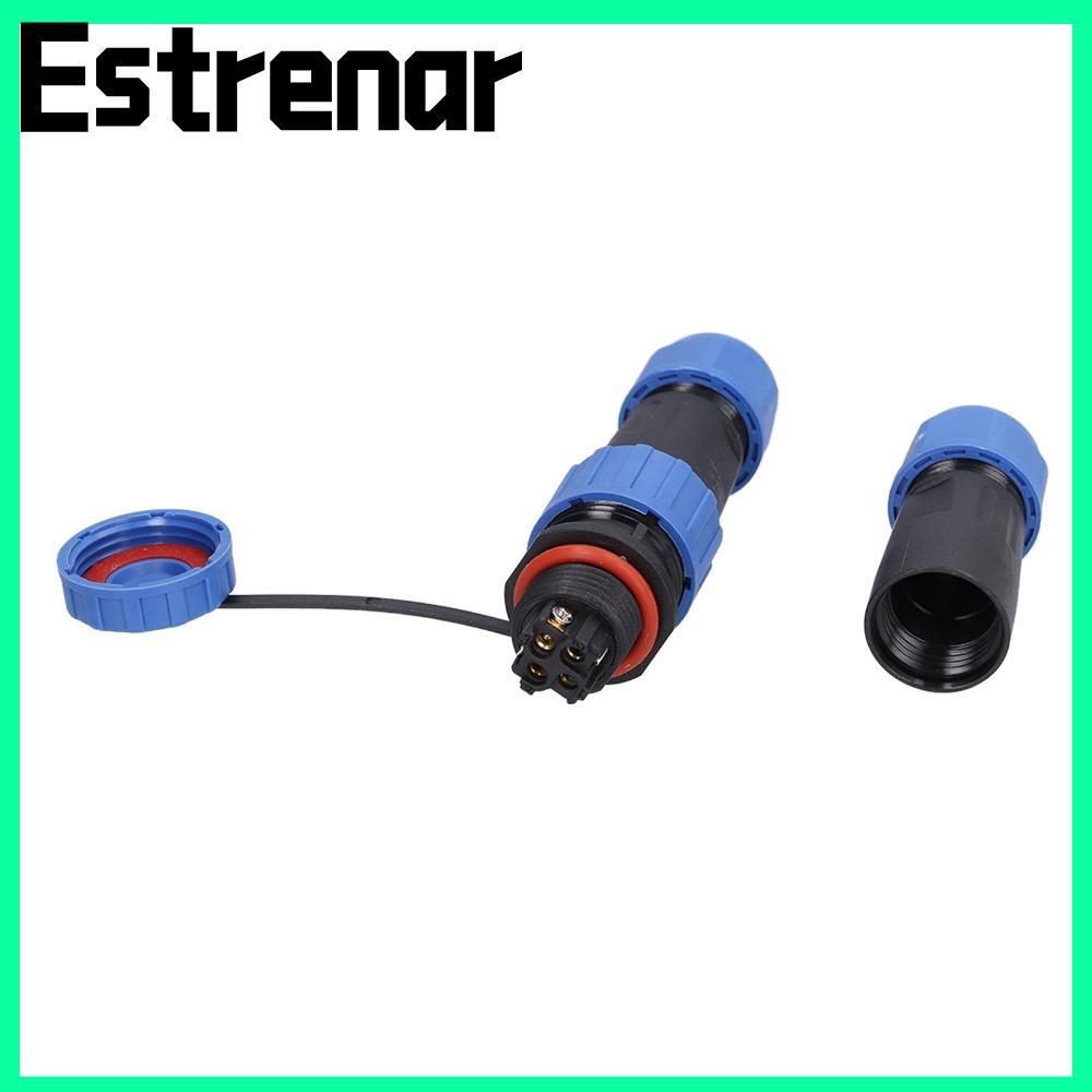 ESTRENAR 1 Set Aviation Connector, IP68 380V 5A Plug Socket, Butt Type ...