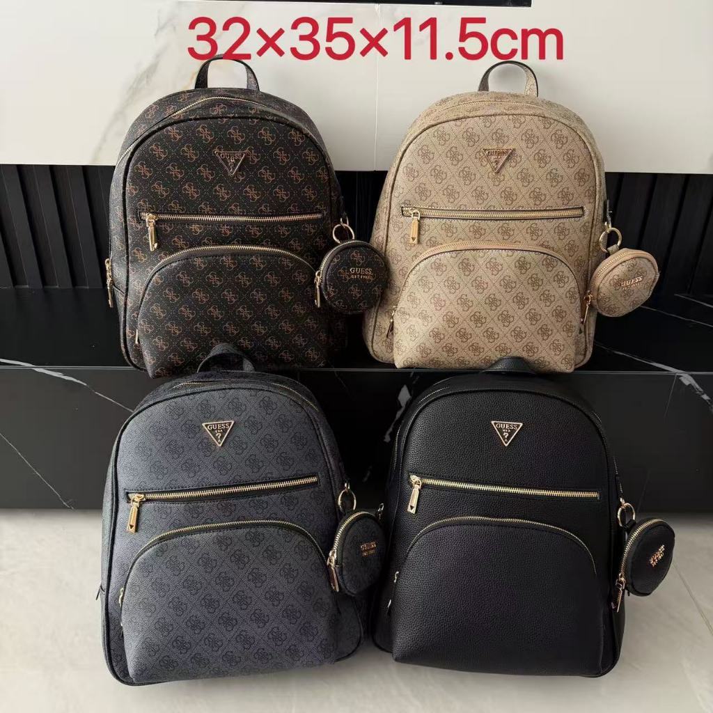 guess mini backpack price philippines Leather Backpack, multiple pockets and zipper by OAK & ELK TAN Designed for comfort GUESS Women's Monogram Backpack Set