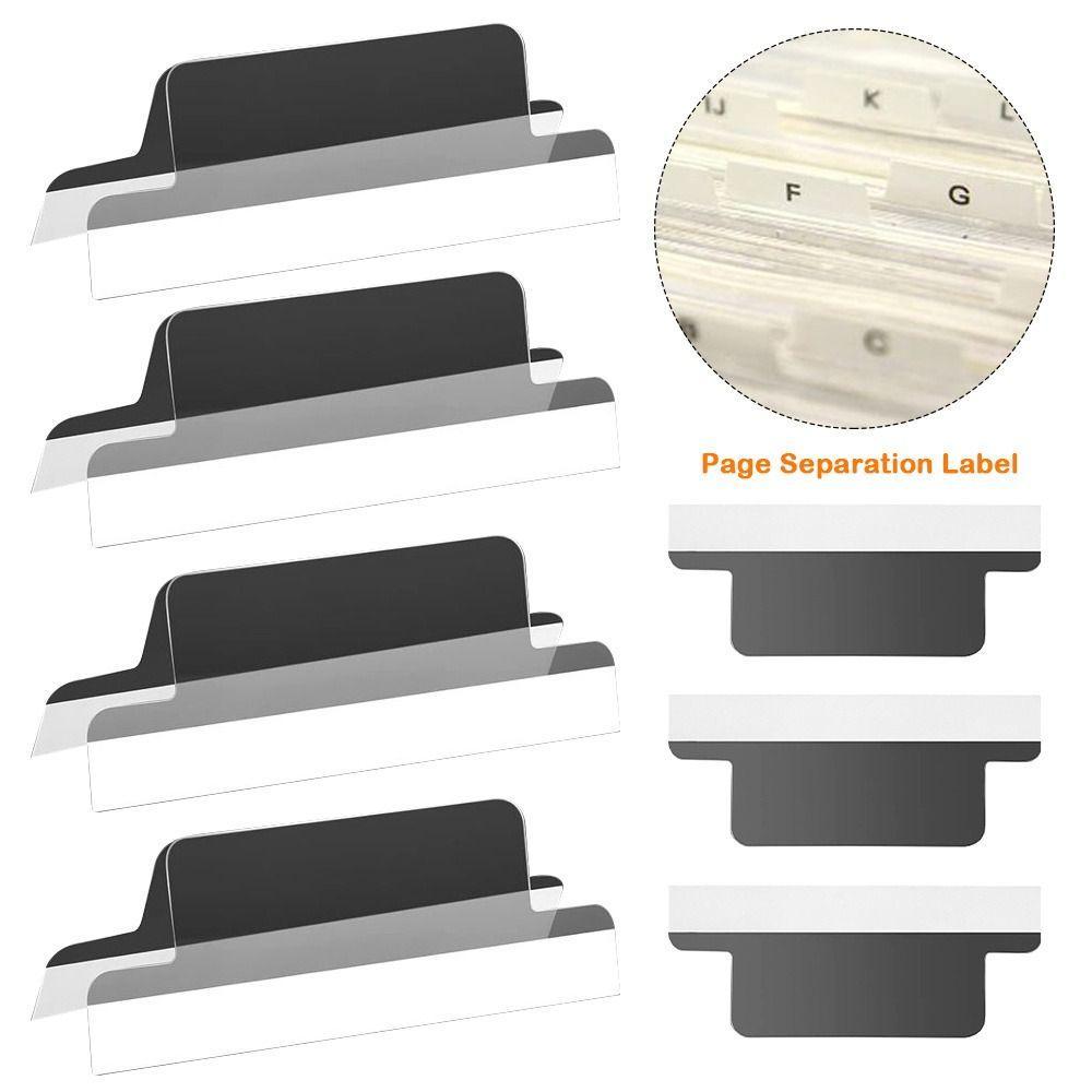 GOGOASDGRF 25pcs Index Tabs, Self-adhesive Index Label File Storage ...