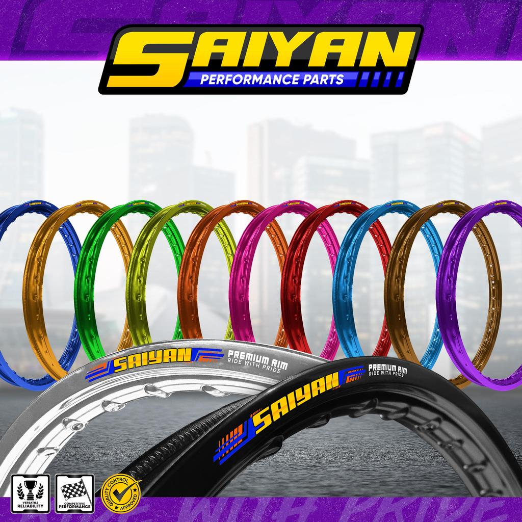 SAIYAN PREMIUM ALLOY RIM - BROKEN SIZE 1.2 & 1.4 (2PCS/SET) | Shopee ...