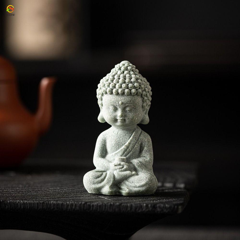 ECHOG Buddha Tea Pet, Cute Sandstone Aquarium Buddha Statues, Monk ...