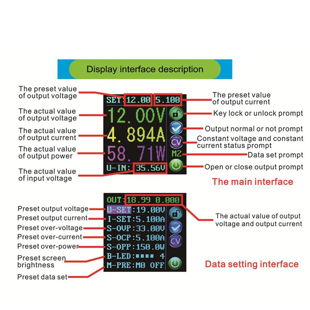 dajrrhd Generic Digital Programmable Power Supply Module LCD Display ...