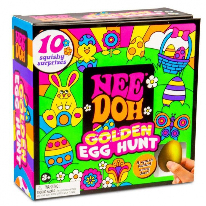 NeeDoh Teenie Sparkle Hearts Golden Egg Hunt Blind Box, Limited Mini ...